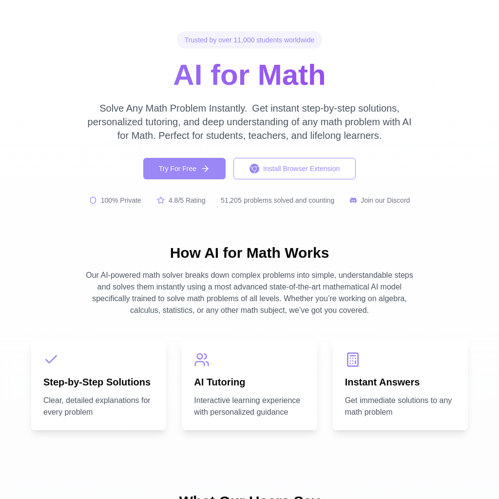 AI for Math: Master Mathematics with AI-Powered Learning