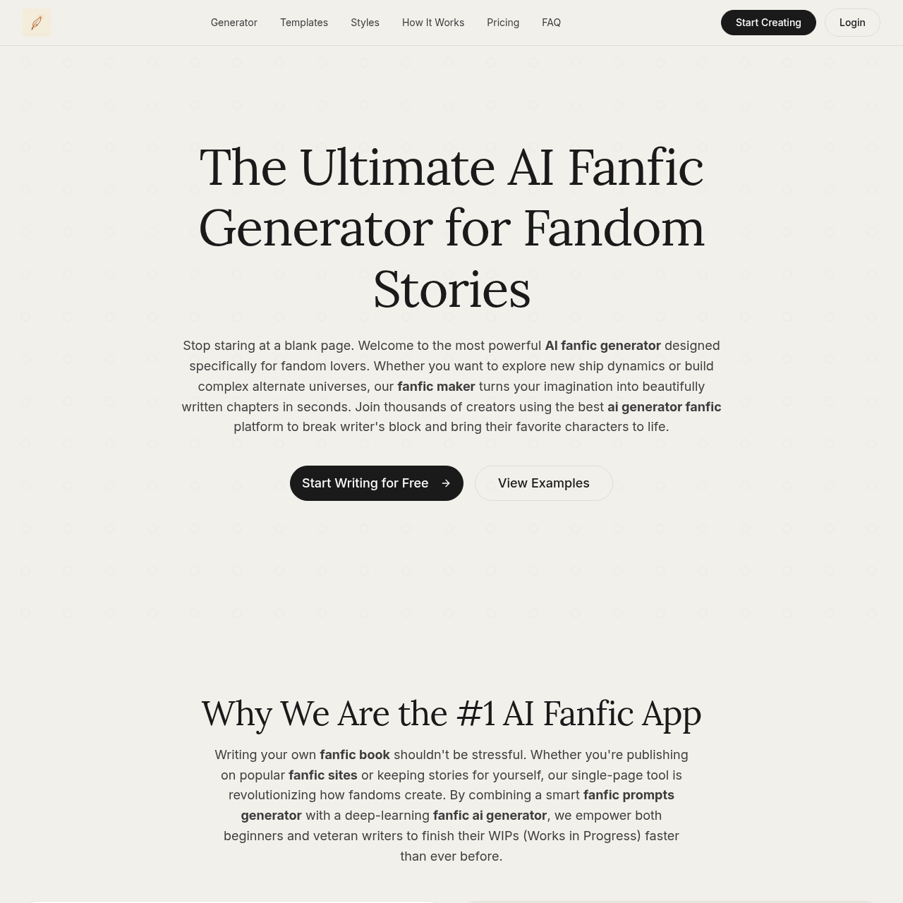 Create Instant Fanfic Stories with AI