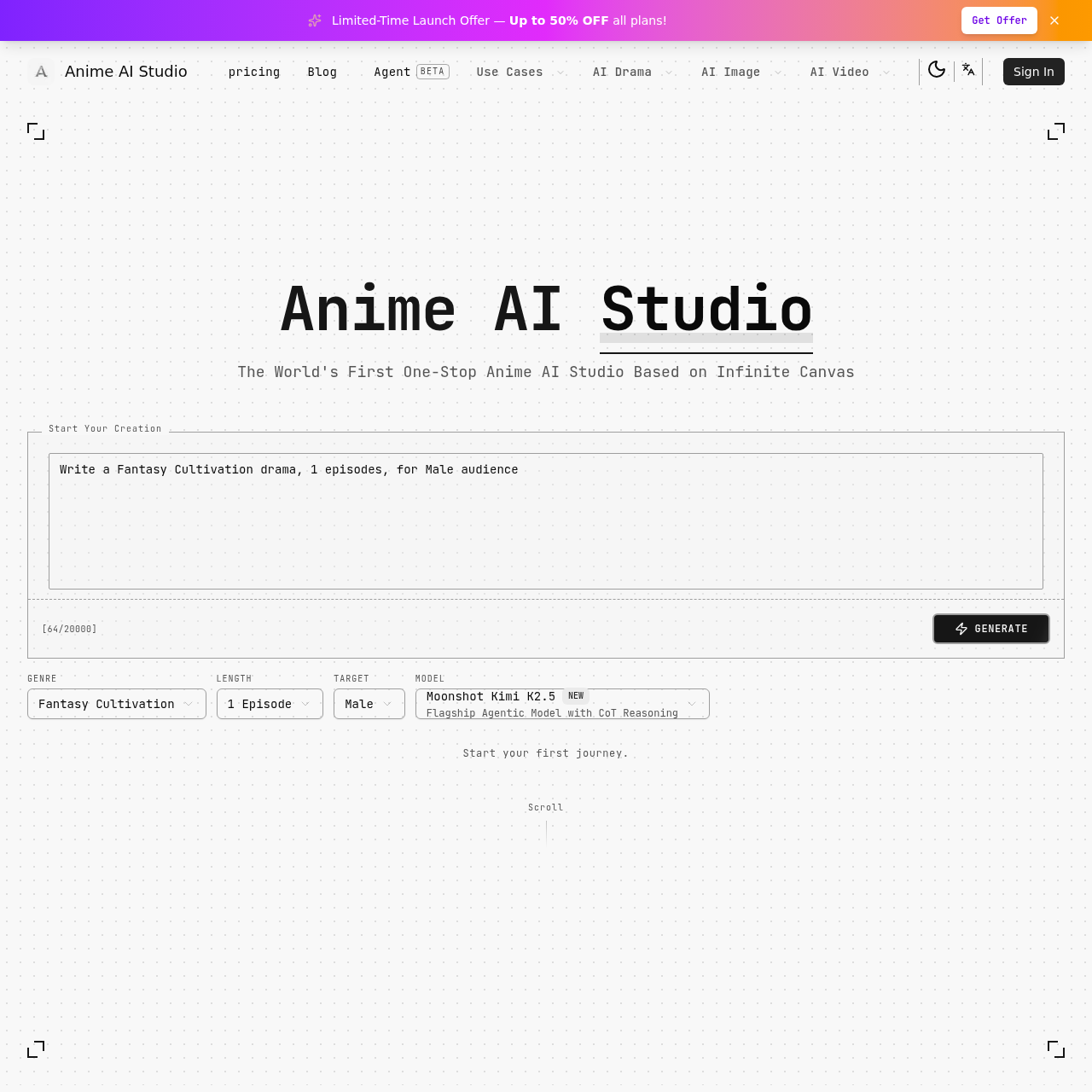 Anime AI Studio | Create AI Anime Dramas & Videos from Ideas