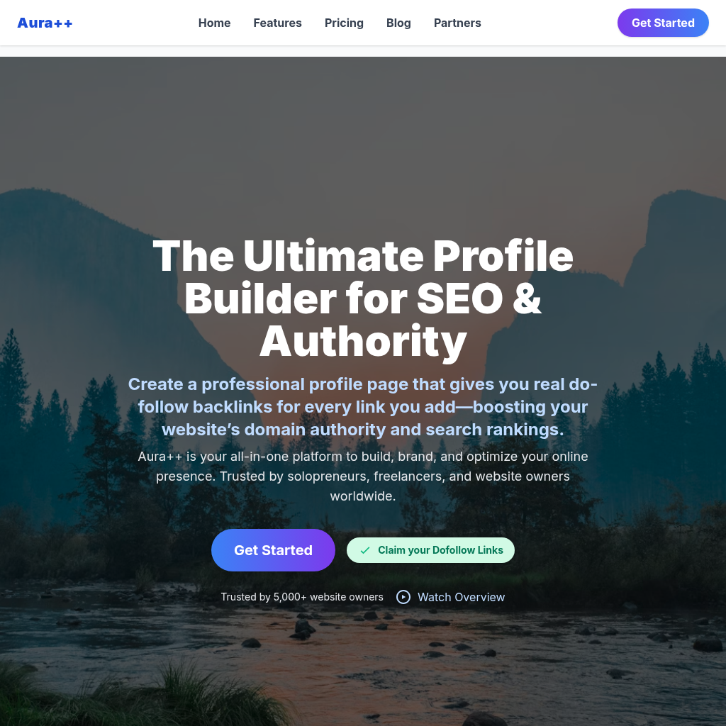 Aura++: Elevate your online presence with Aura++, The professional profile builder that delivers genuine do-follow links.