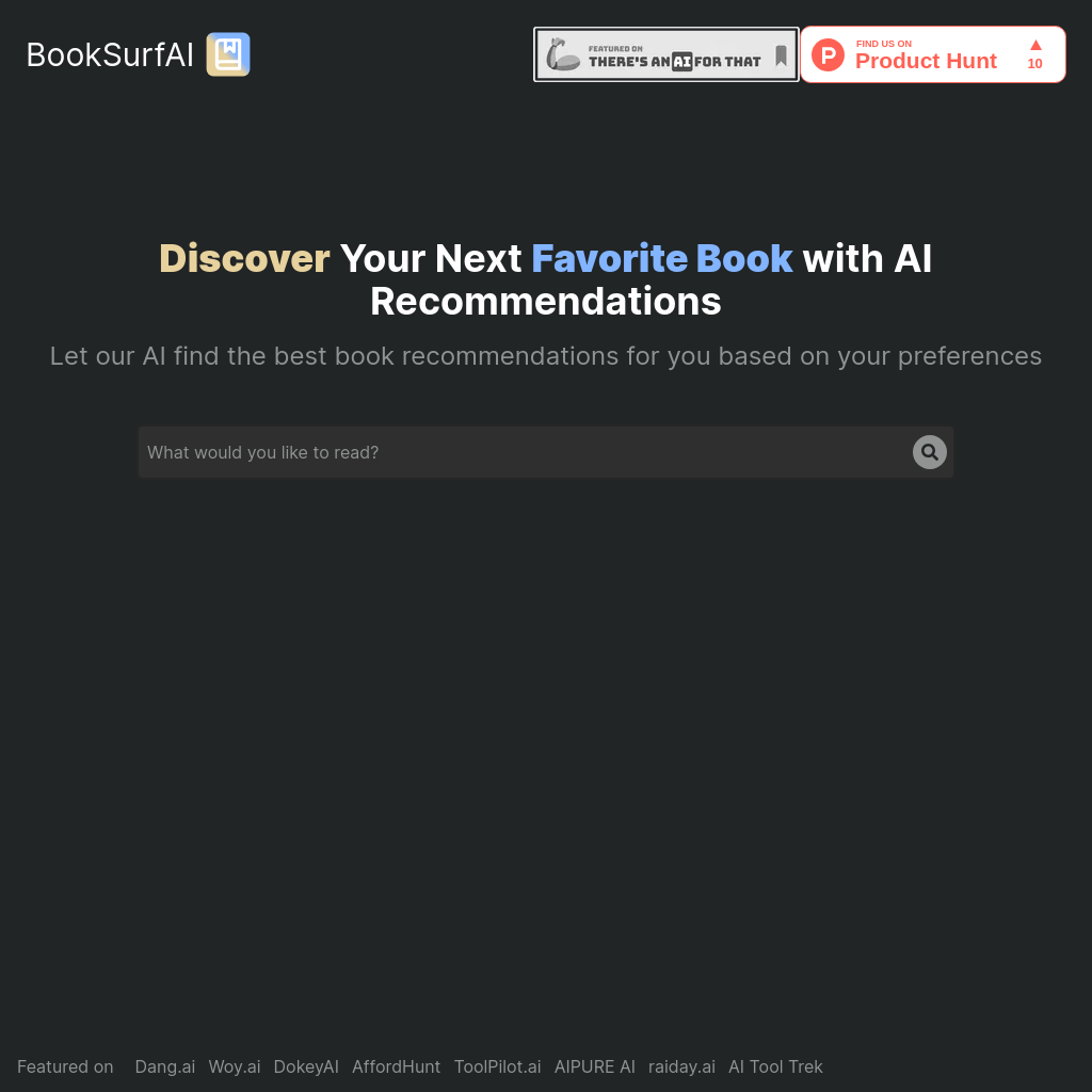 Discover Your Next Favorite Book with Personalized Perfection