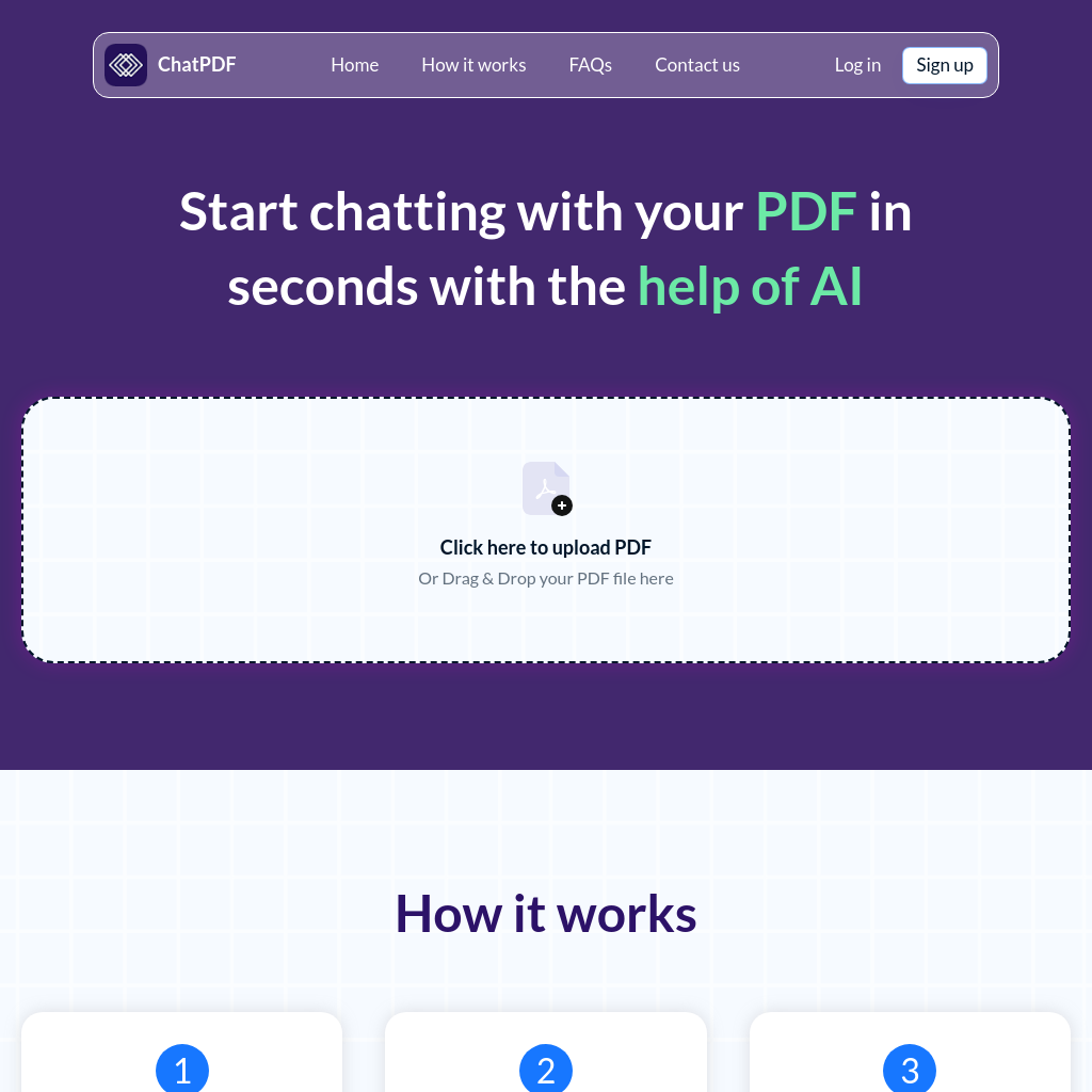 Chat PDF Free: Chat with any PDF, ask questions, and get instant answers with our AI-powered tool