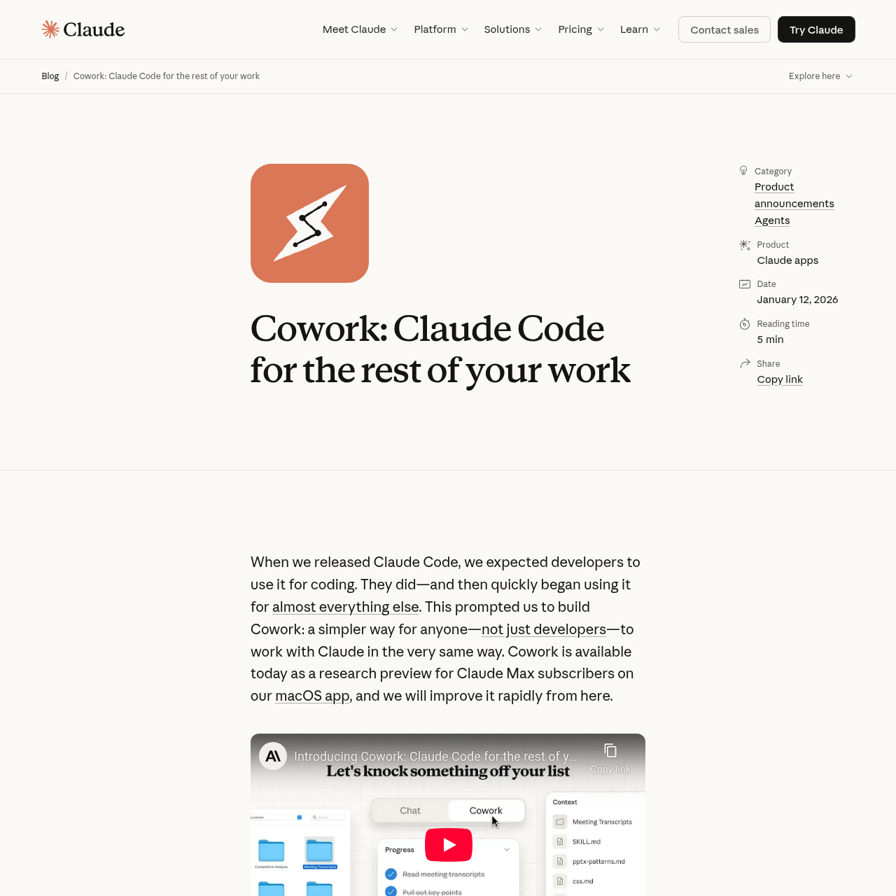Claude: Work smarter, not harder, with Claude. Organize, create, and edit documents, and focus on what matters.
