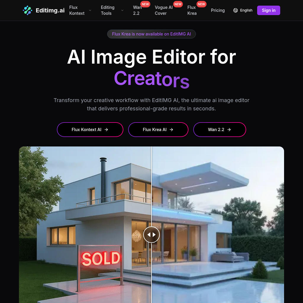 EditIMG AI: Transform your images with EditIMG AI, the most advanced AI image editor
