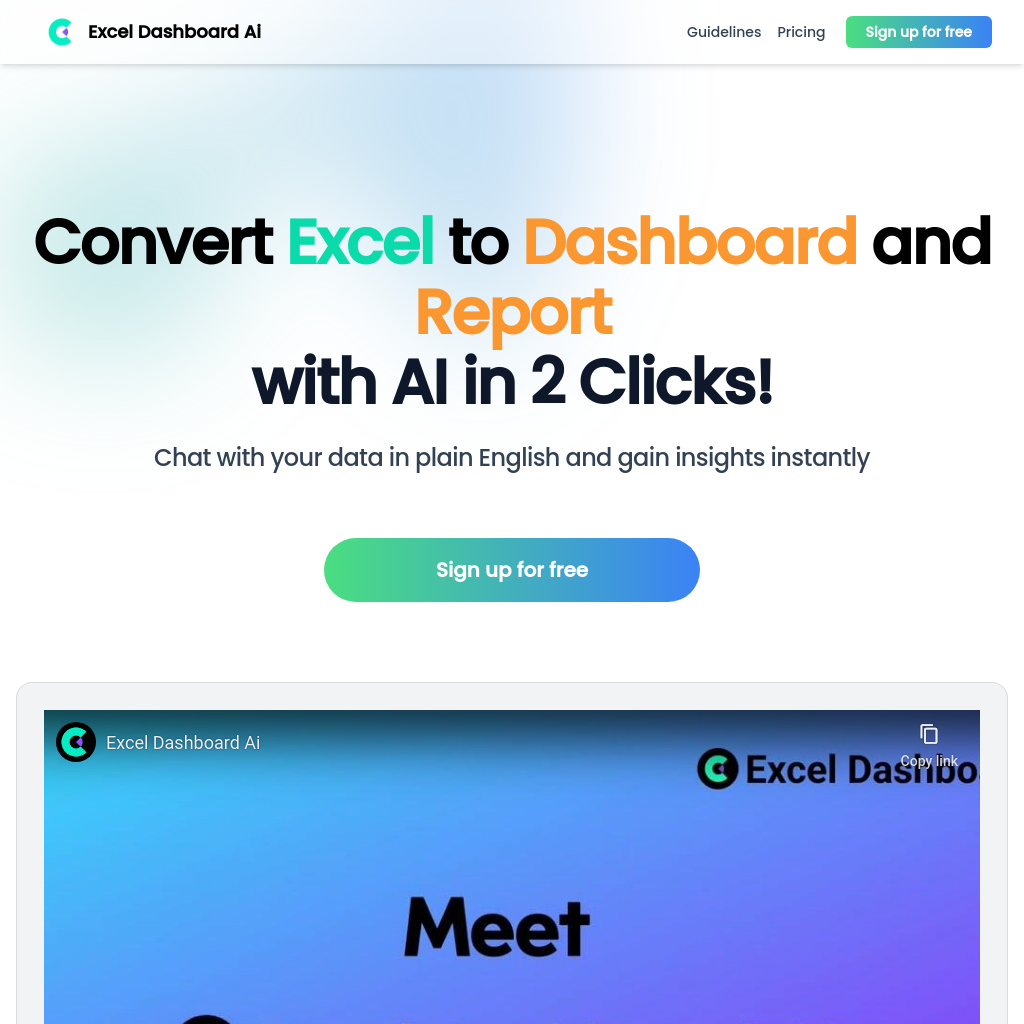 Instant Insights from Excel Data, No Coding Required