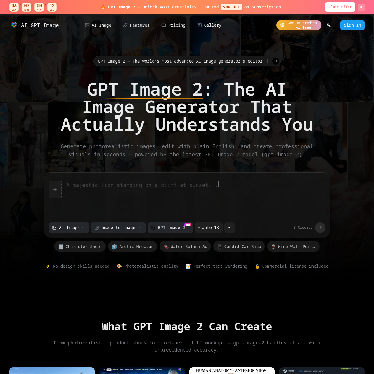 GPT Image 2 - AI Image Generator & Editor