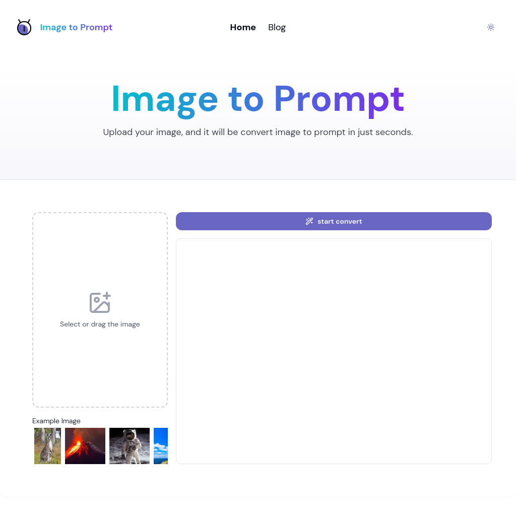 Instantly convert your image into a prompt, generating more accurate text with AI technology