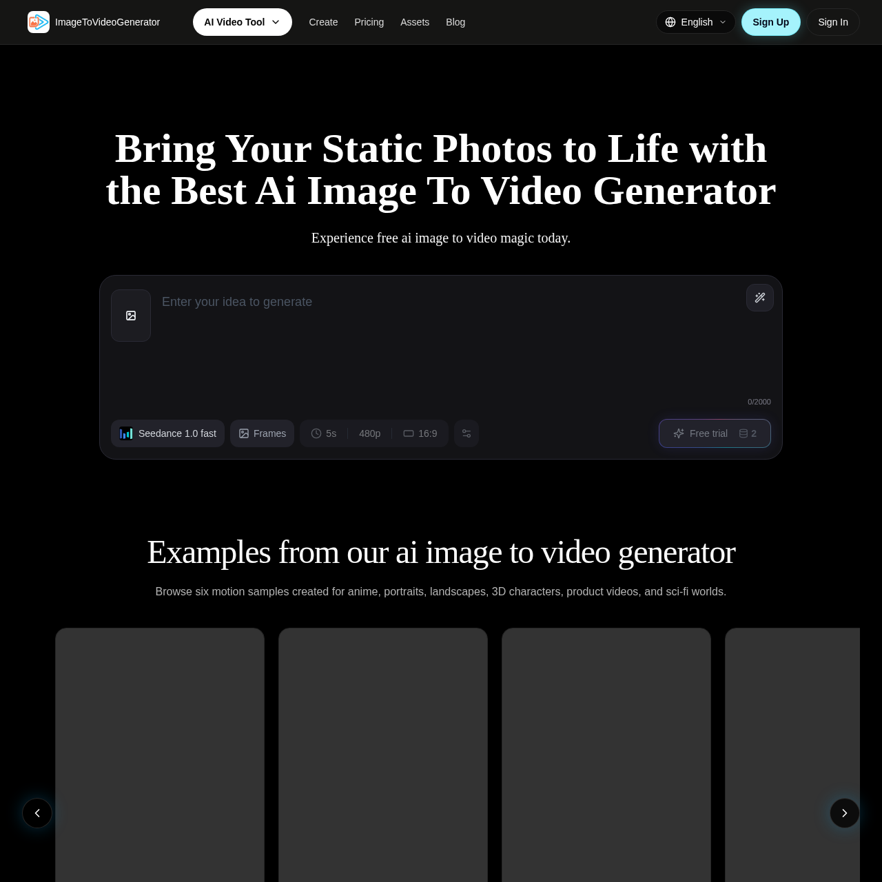 AI video creation from images