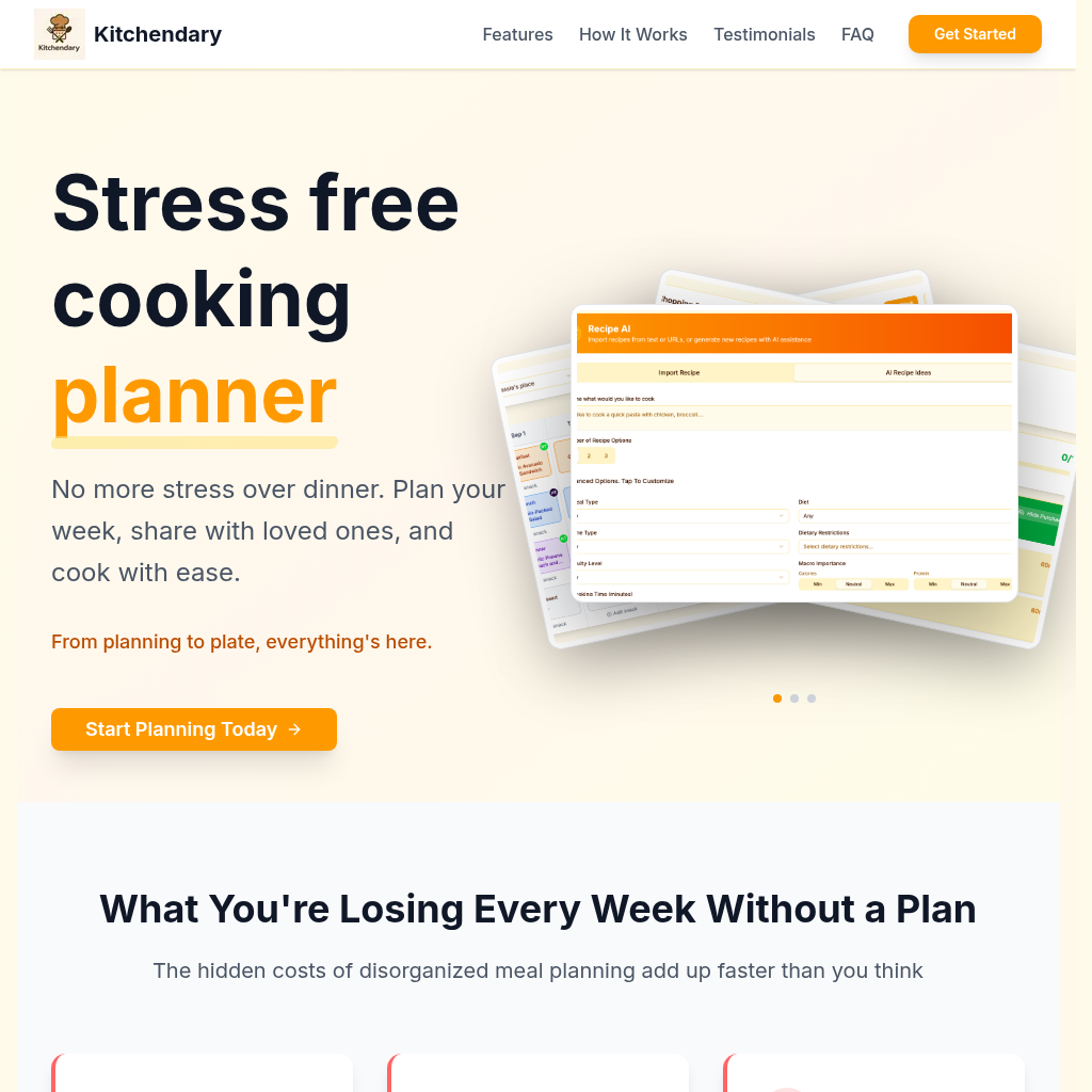Kitchendary: Cook with Ease, Share with Love