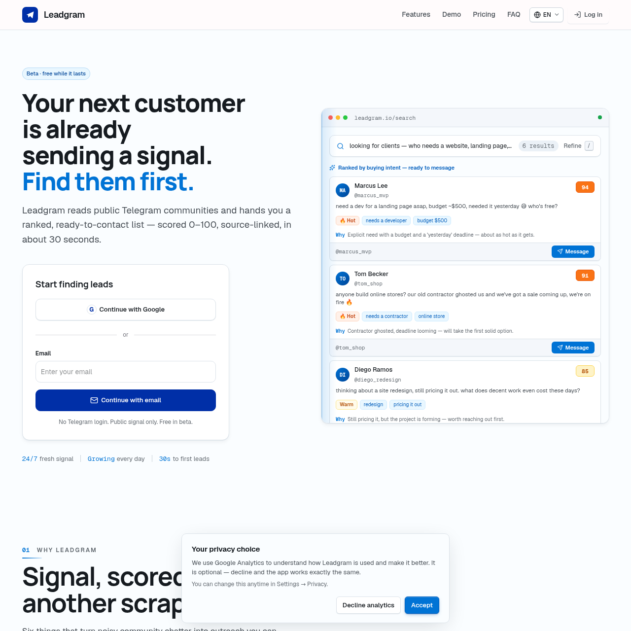 AI Lead Search