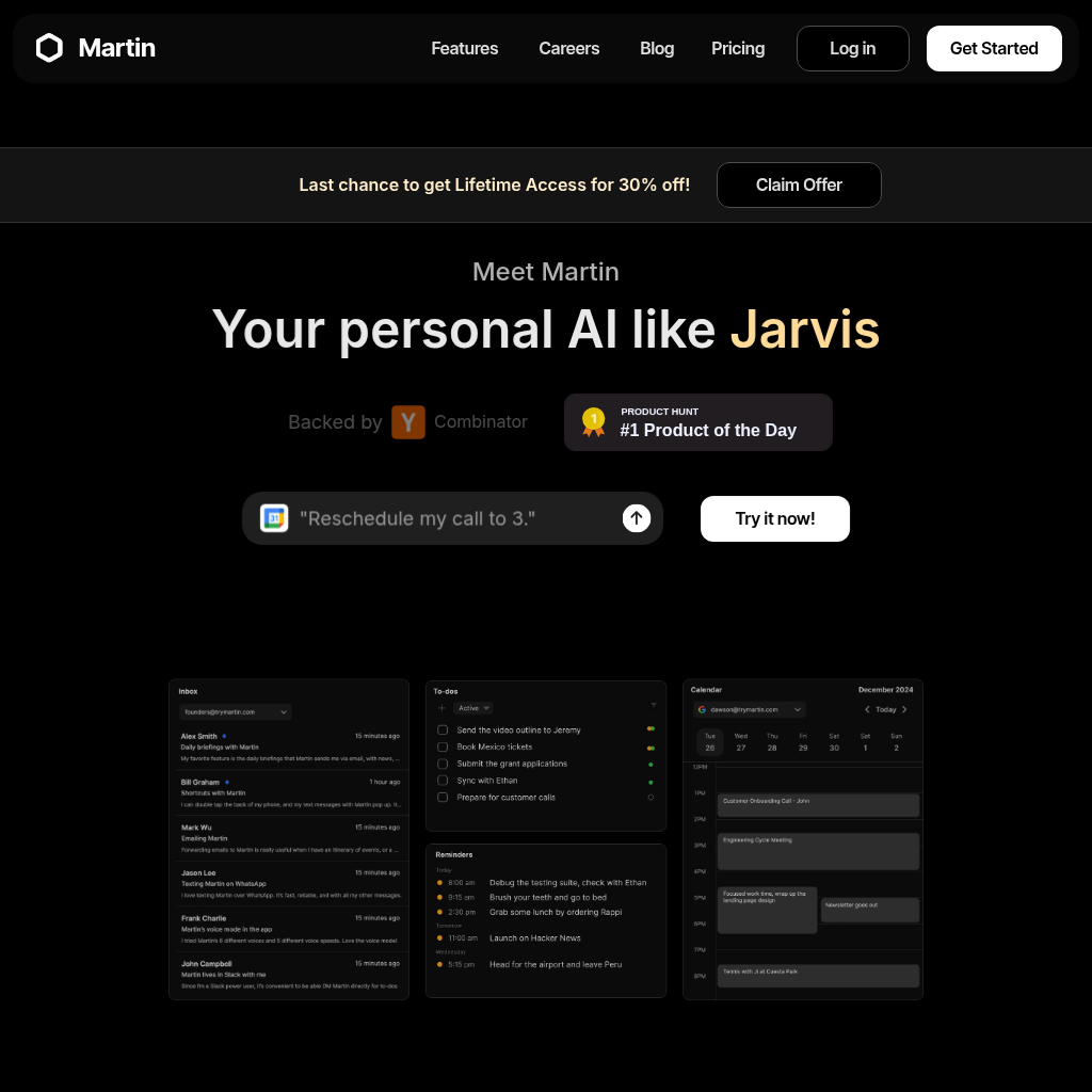 Martin: Your Personal AI like Jarvis (Try for Free)