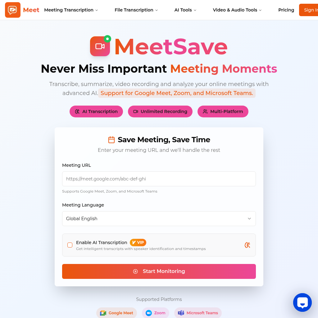 MeetSave: Record, Transcribe, and Summarize Your Meetings with AI