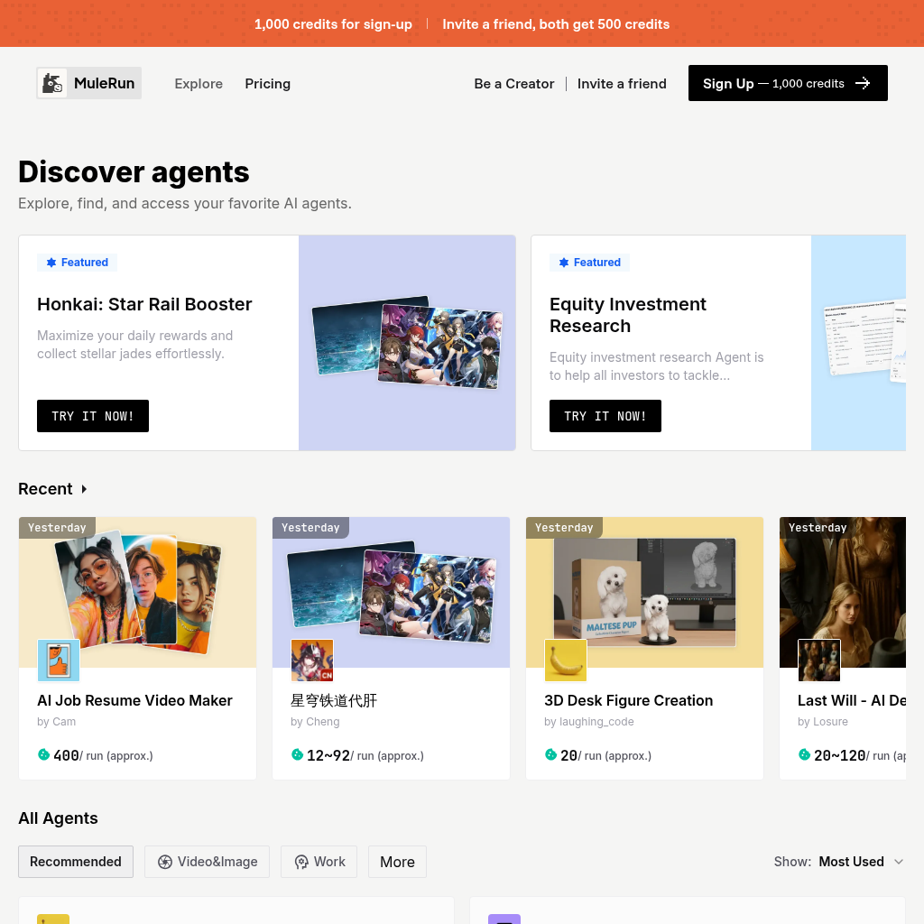 MuleRun: Automate your tasks with AI agents