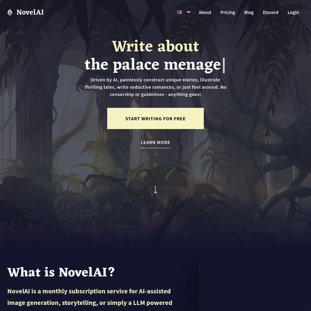 NovelAI: Unleash Your Imagination with NovelAI - The AI Storyteller