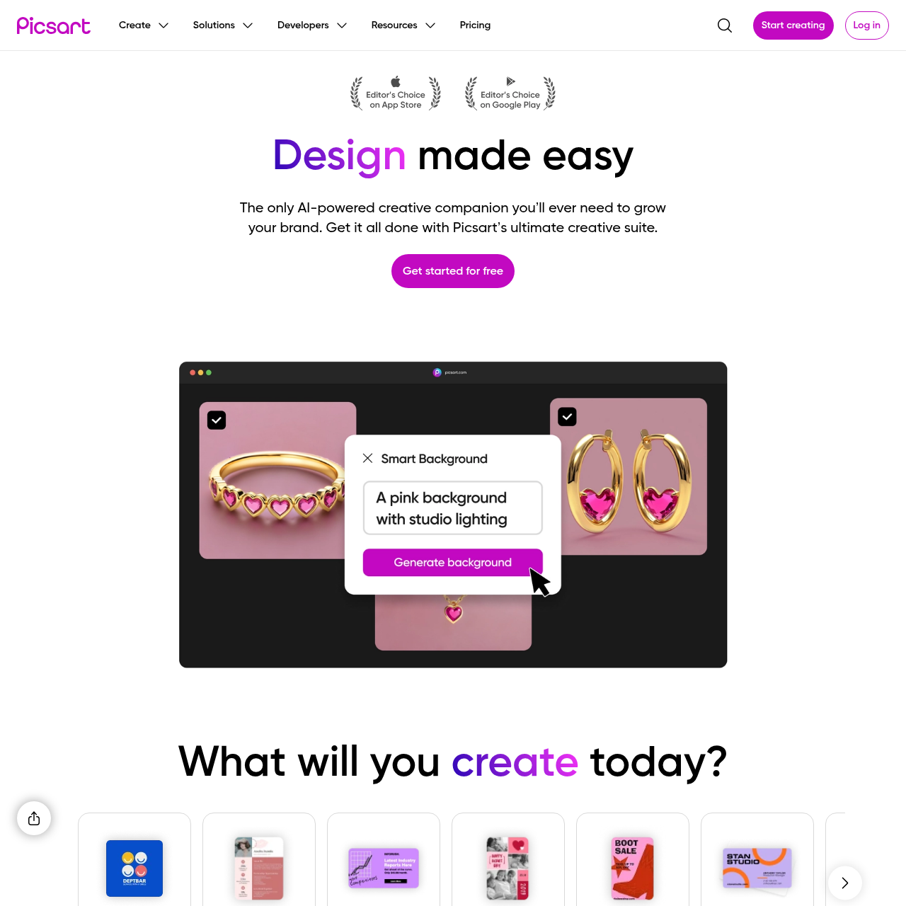Picsart: Create, Edit, and Grow with Picsart: Free AI Design Tools