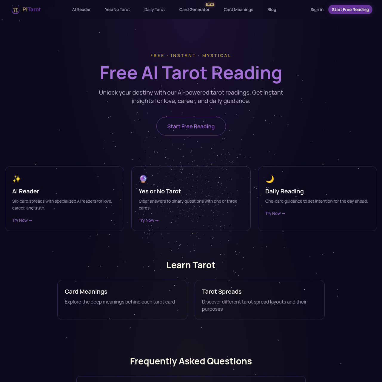 AI Tarot Readings Online