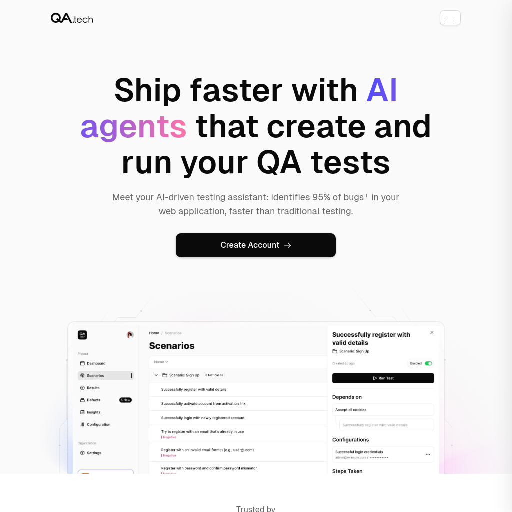 QA.Tech: Automate Your QA Testing with AI-Powered Agents