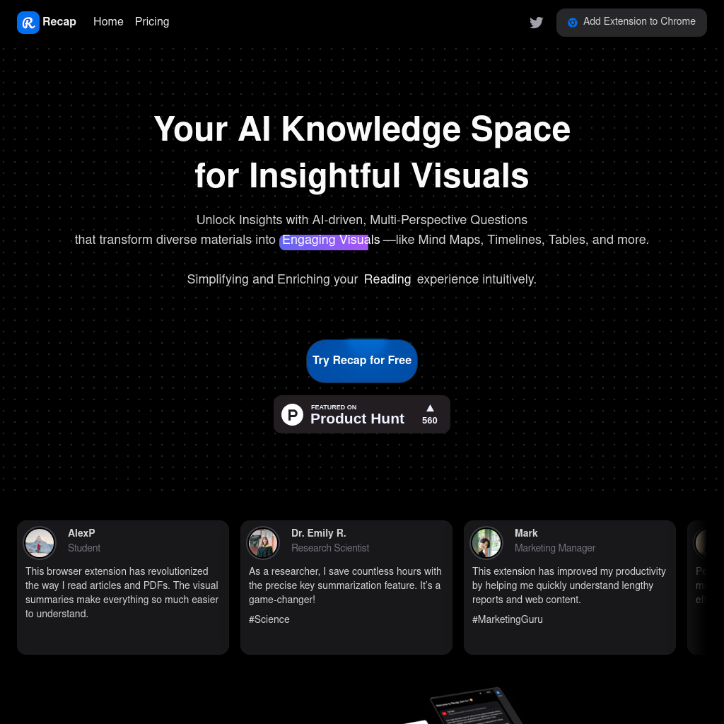 Recap: Unlock Insights with AI-driven Summaries & Intuitive Visuals