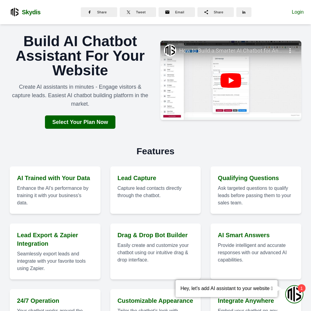 Revolutionize your website with AI-powered conversational interactions