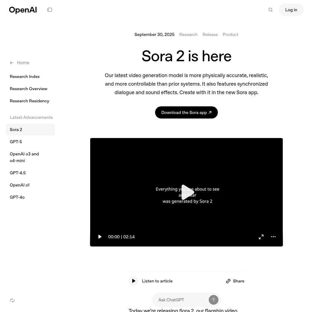 Sora 2: Creating Reality: Sora 2 Revolutionizes Video Generation