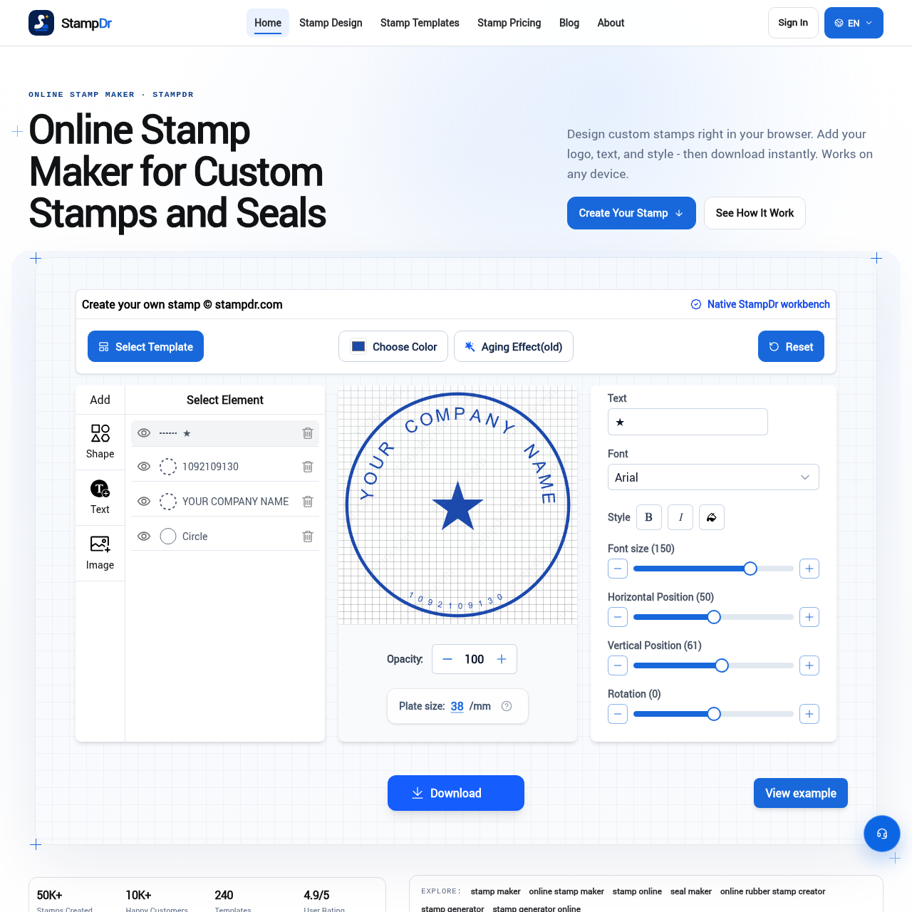 Custom Stamp Maker