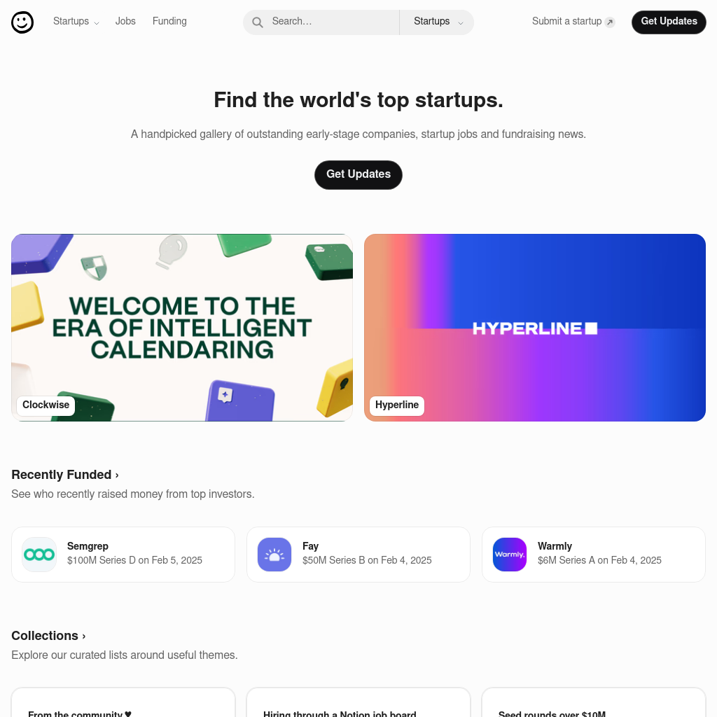 startups.gallery: Discover the Top Early-Stage Startups of 2025 with Seed Funding and Job Opportunities