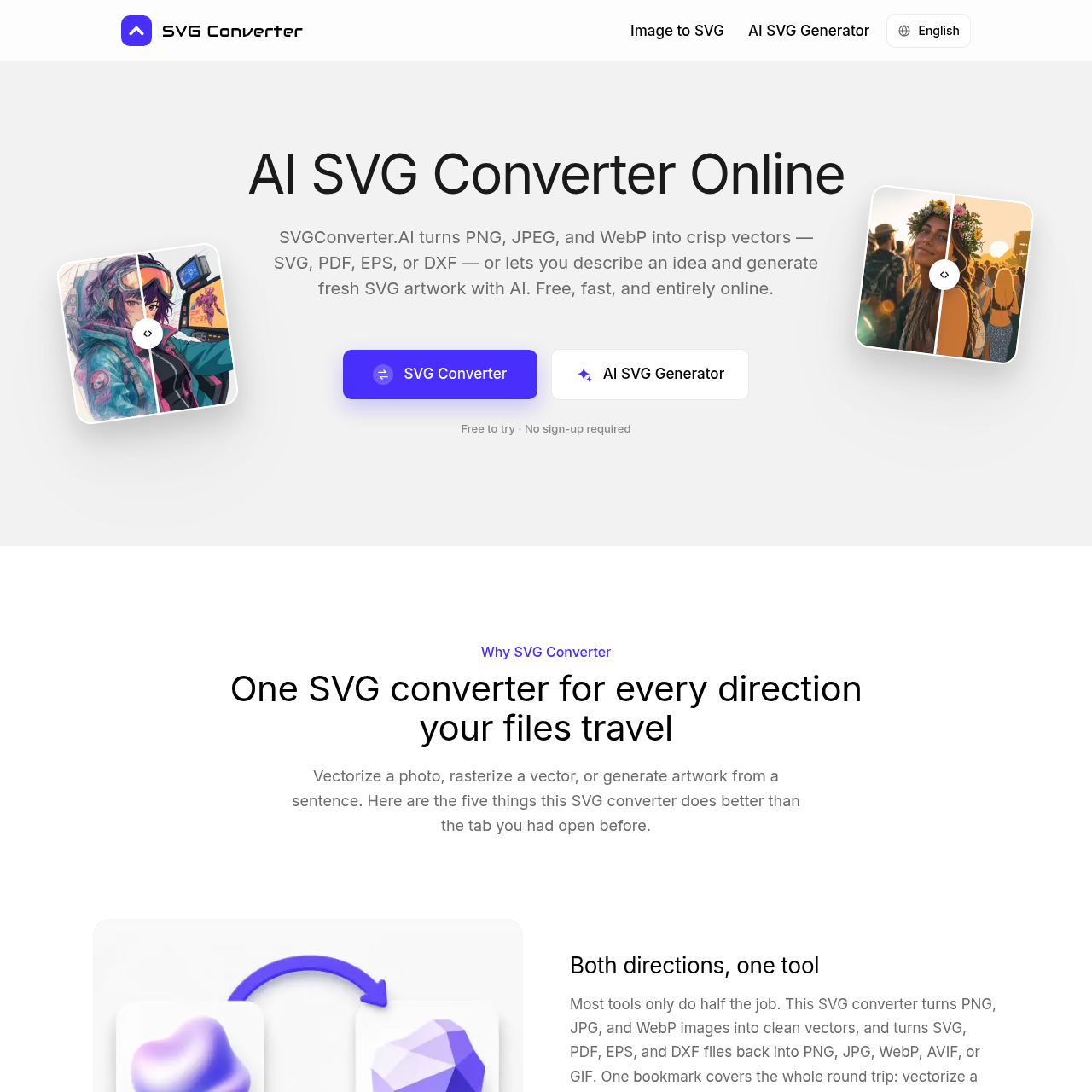 Vector conversion made easy