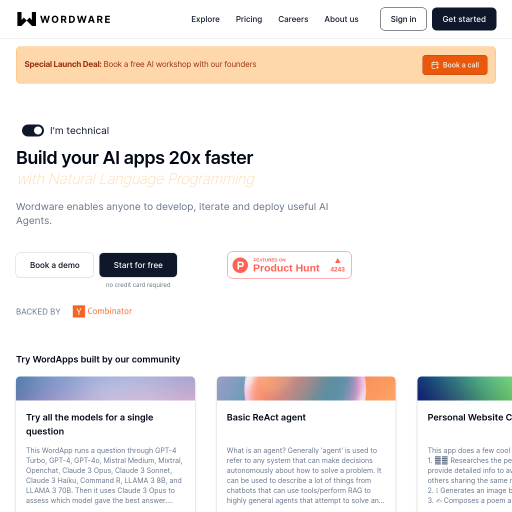 Build AI 20x Faster, No Code Required
