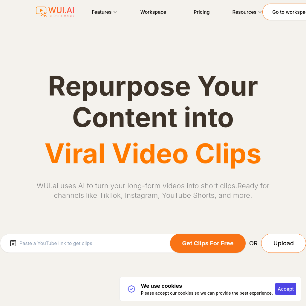 WUI.AI: Transform Your Content into Engaging Videos with AI 🎥