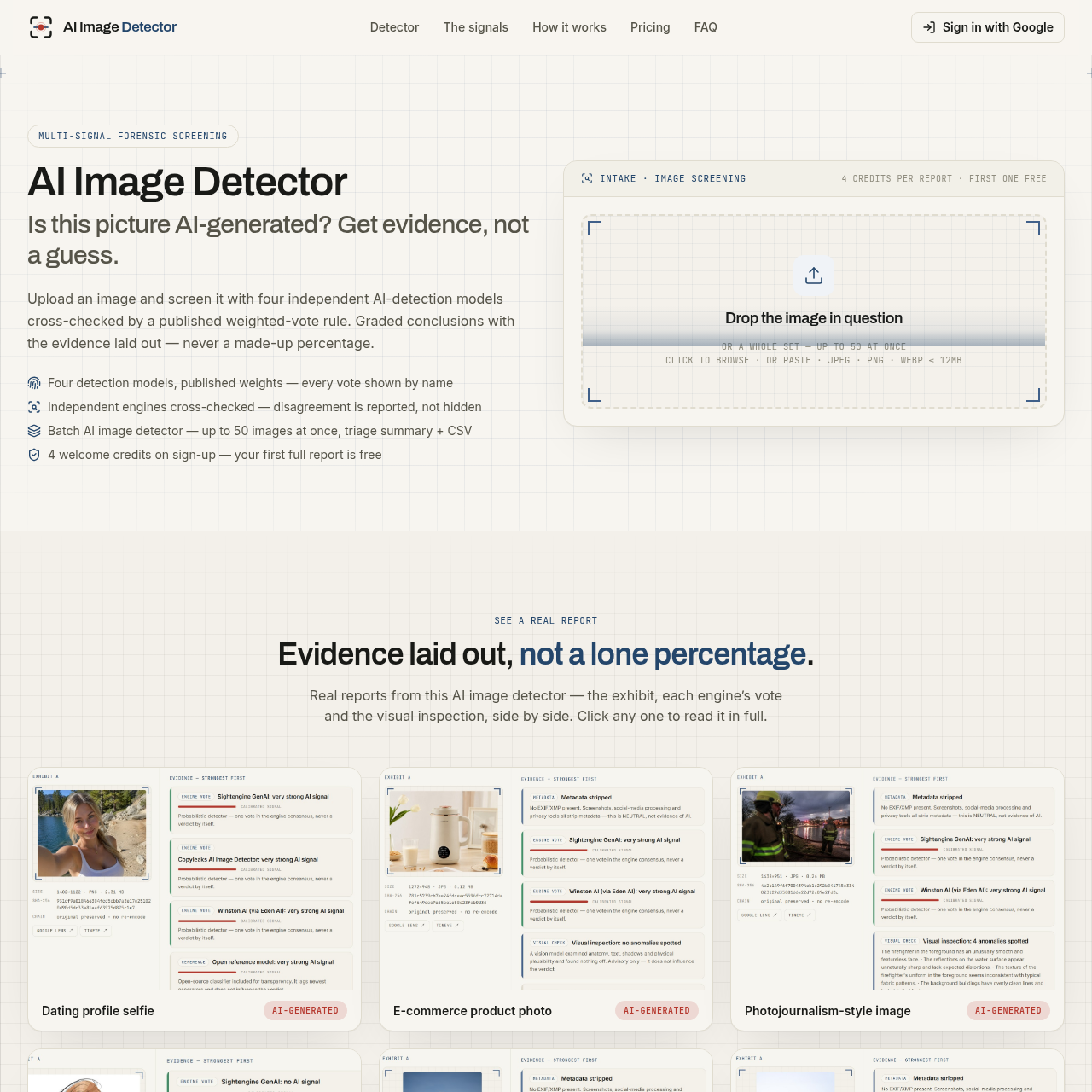 AI Image Detection Tool AI Image Detection Tool
