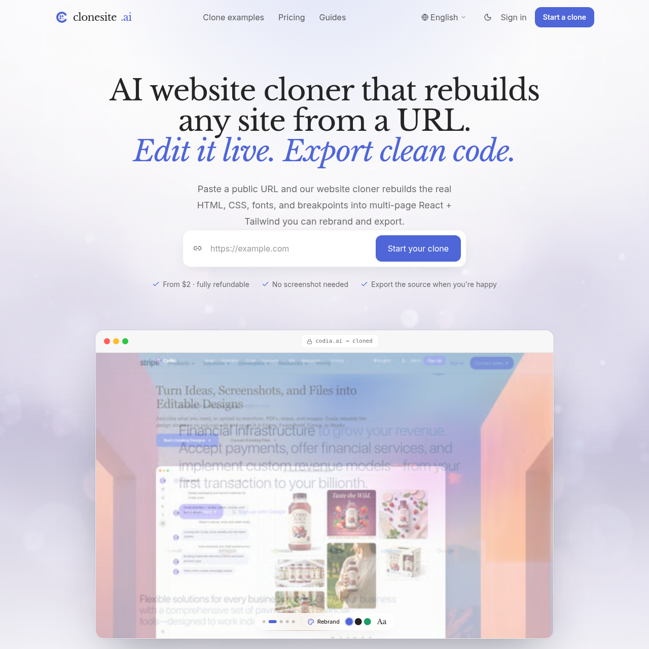 AI Website Cloner AI Website Cloner