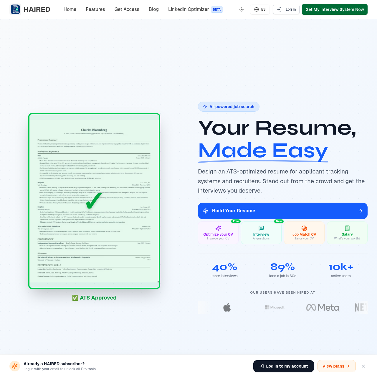 AI Resume Builder AI Resume Builder