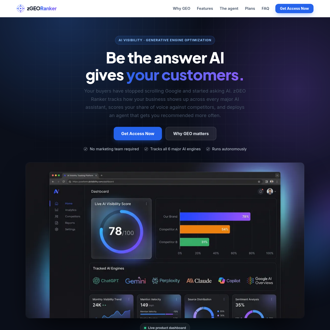 zGEO Ranker: AI Visibility Tools for Business | zPlatform.ai zGEO Ranker: AI Visibility Tools for Business | zPlatform.ai